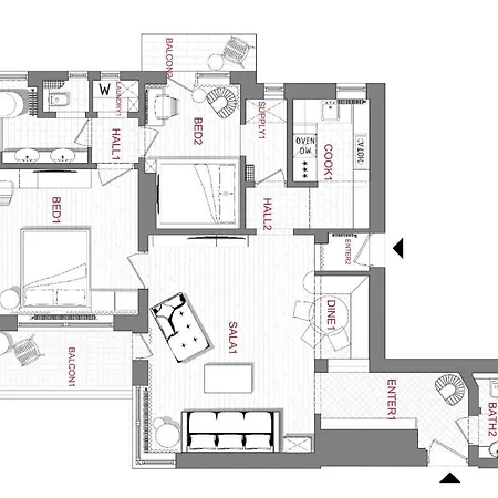 Holt Luxury Piata Romana 2br Urban Sanctuary Apartment Bucharest